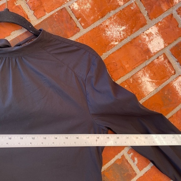 J. McLaughlin Womens Small Black Bow Tie Long Sleeve Blouse - Picture 5 of 7